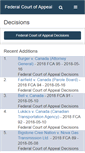 Mobile Screenshot of decisions.fca-caf.gc.ca